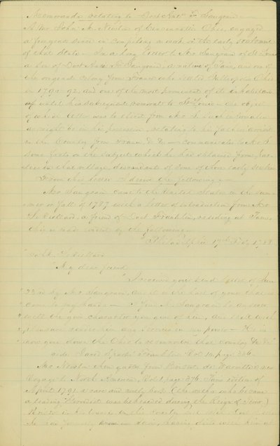 Sobre el viaje de Saugrain por América hasta que se estableció en St. Louis de John M. Newton